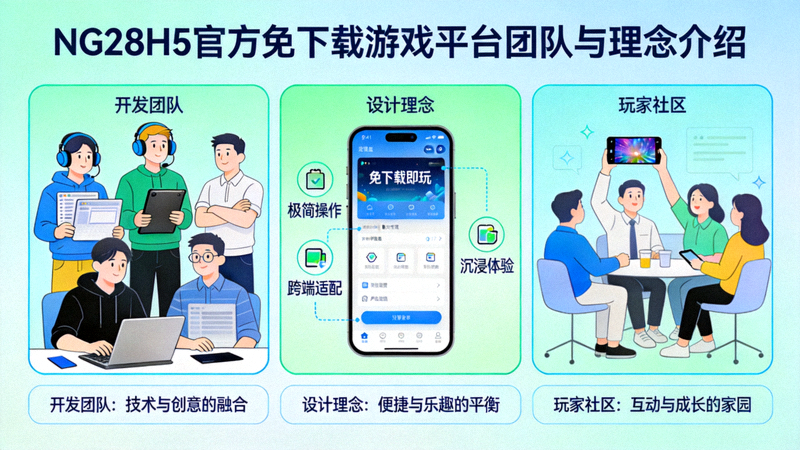 关于NG28H5官方免下载游戏平台团队与理念介绍 - 展示平台开发团队、设计理念和玩家社区互动场景