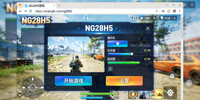 NG28H5游戏体验界面展示 - 浏览器中直接运行的游戏画面