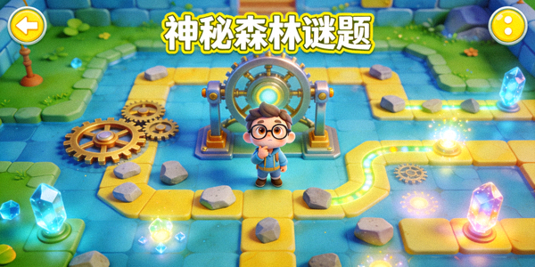 益智冒险类游戏截图 - 色彩鲜艳的谜题关卡设计